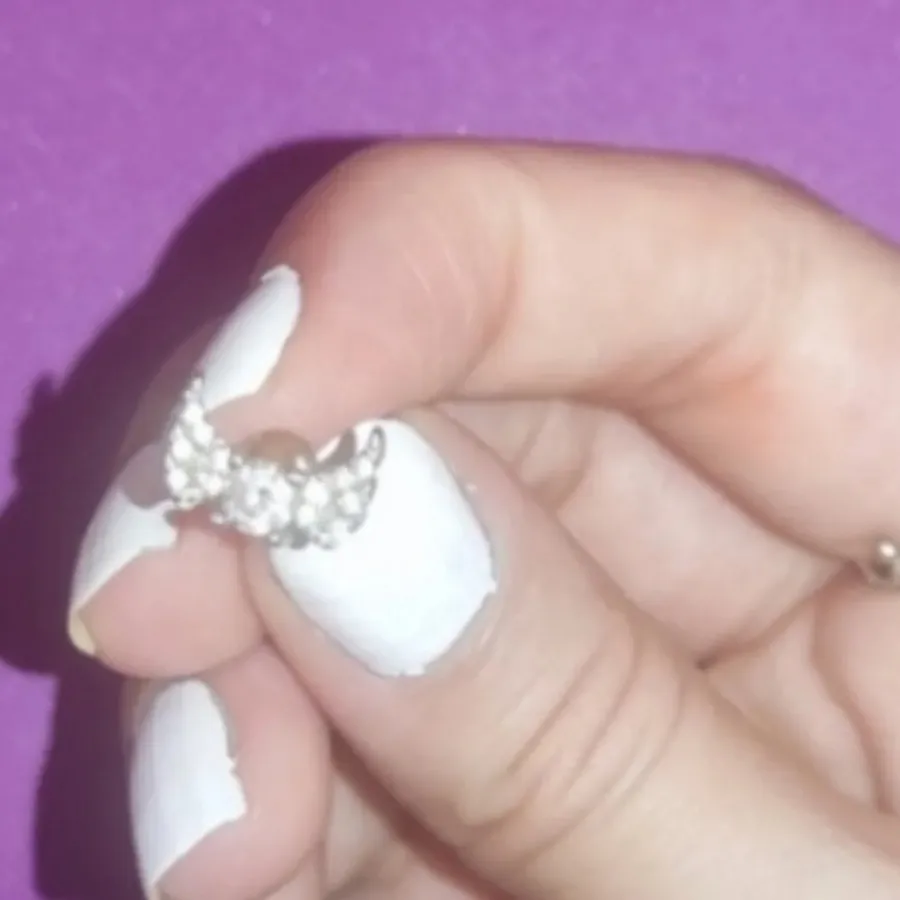 گوشواره بال فرشته نقره