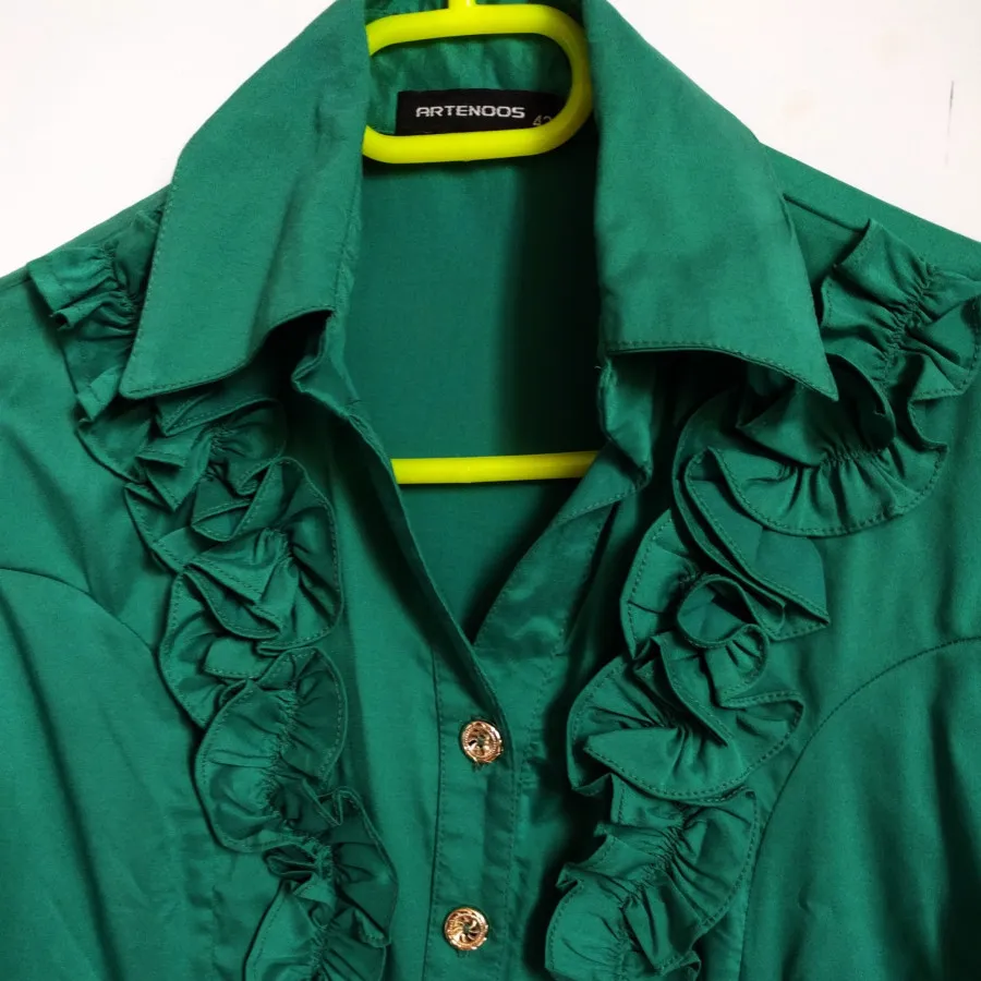 شومیز سبز مجلسی