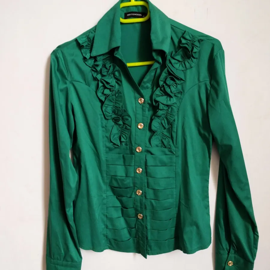 شومیز سبز مجلسی