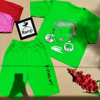 ست تیشرت شلوار پنبه