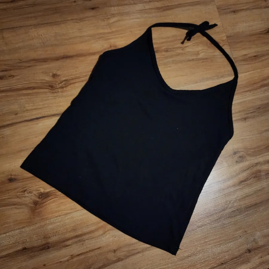 تاپ گره ای گردنی مشکی