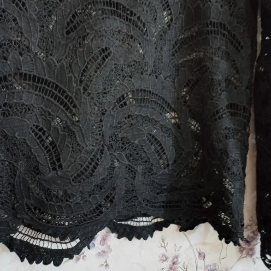 شومیز گیپور مشکی