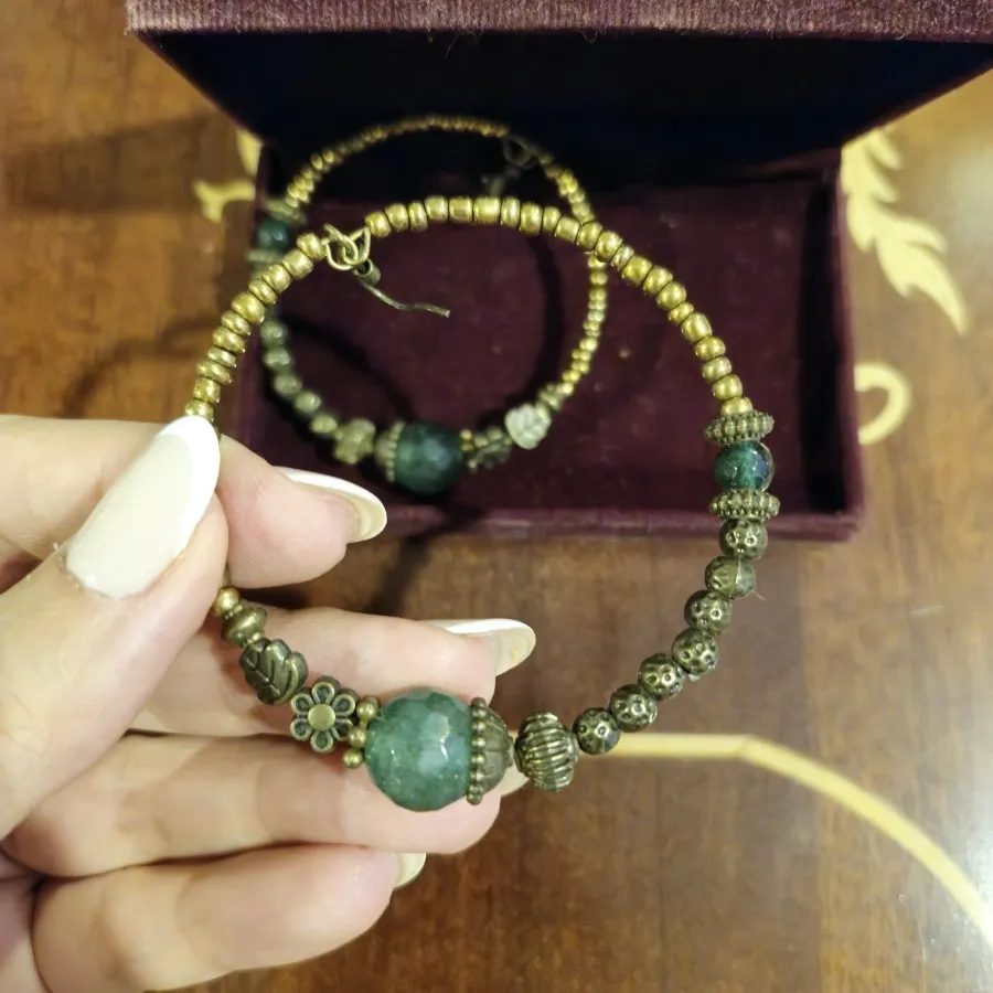 گوشواره برنجی دستکوب