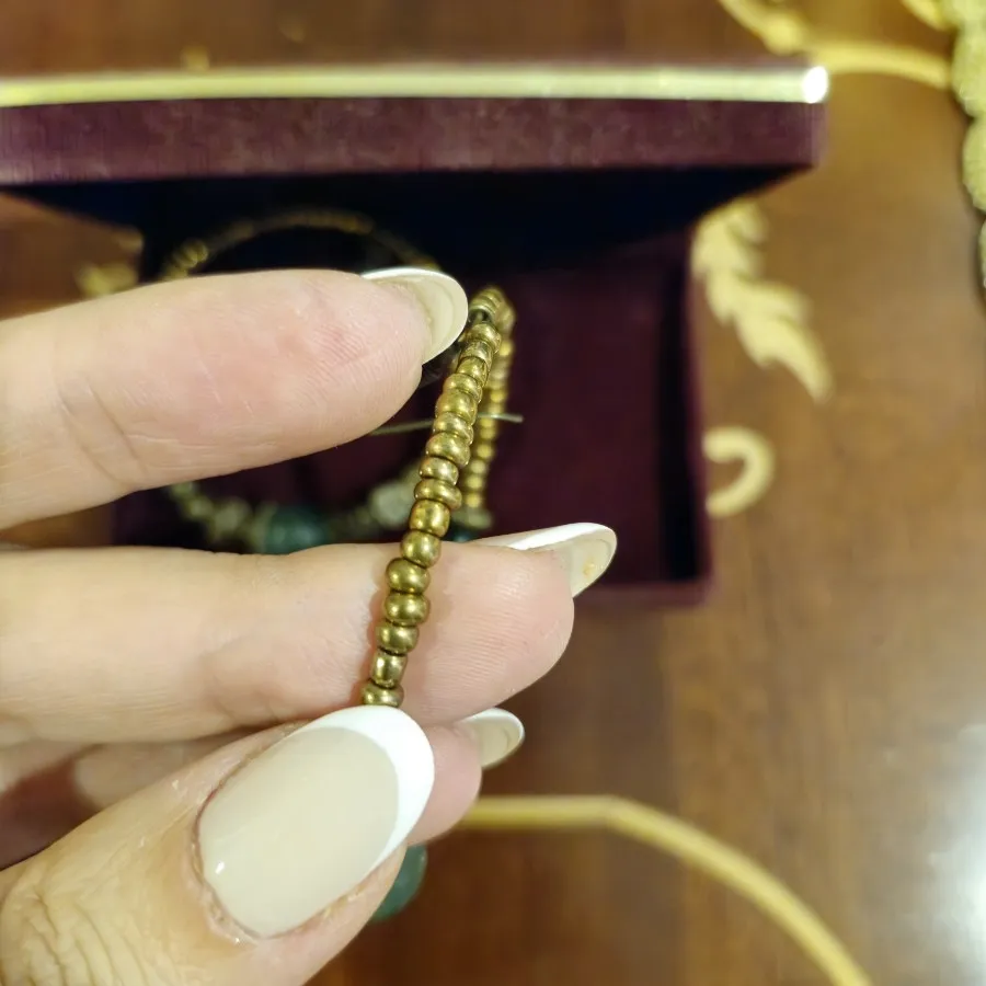 گوشواره برنجی دستکوب