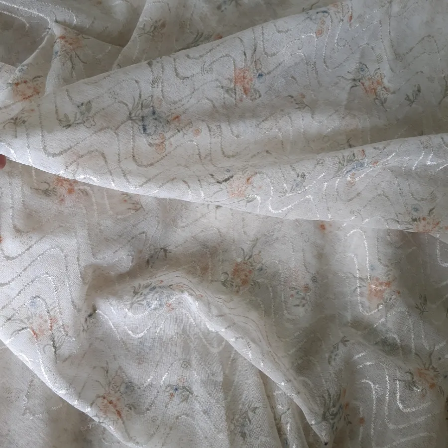 چادر مجلسی حریر نقره کوب