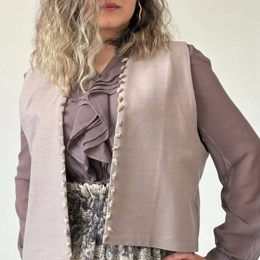 وست لینن زنانه صدف دوزی