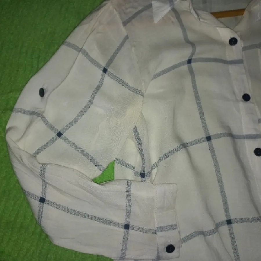 شومیز زنانه سفید جلو گره