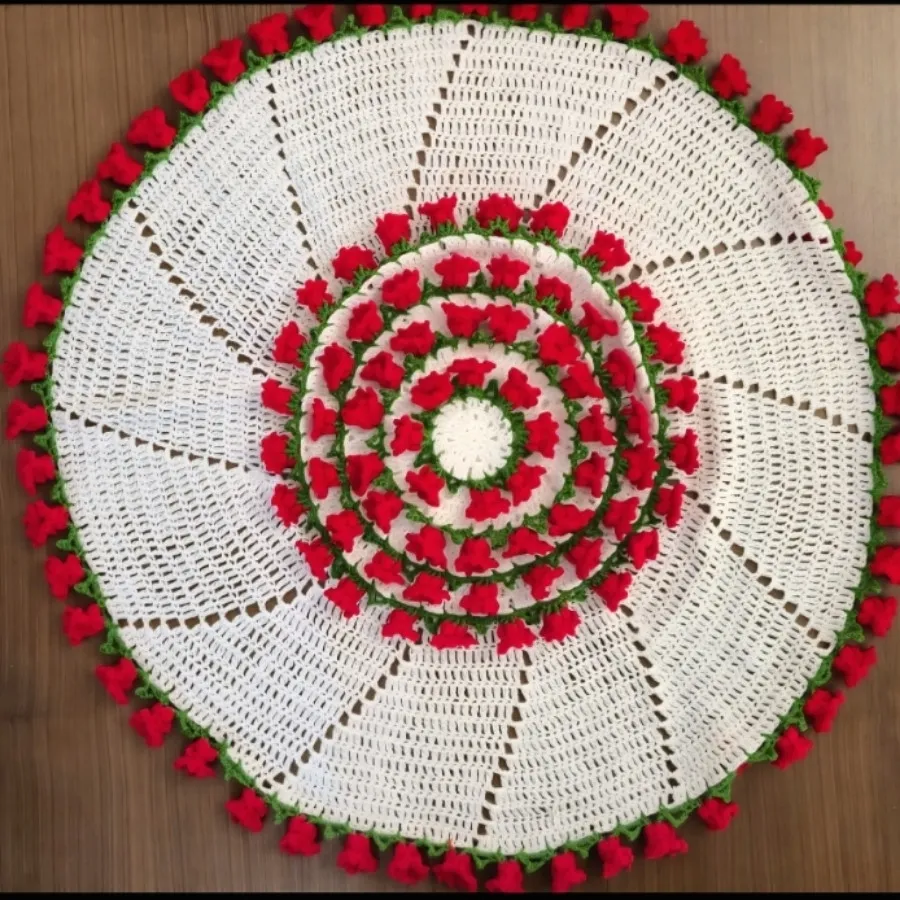 ست رومیزی گل