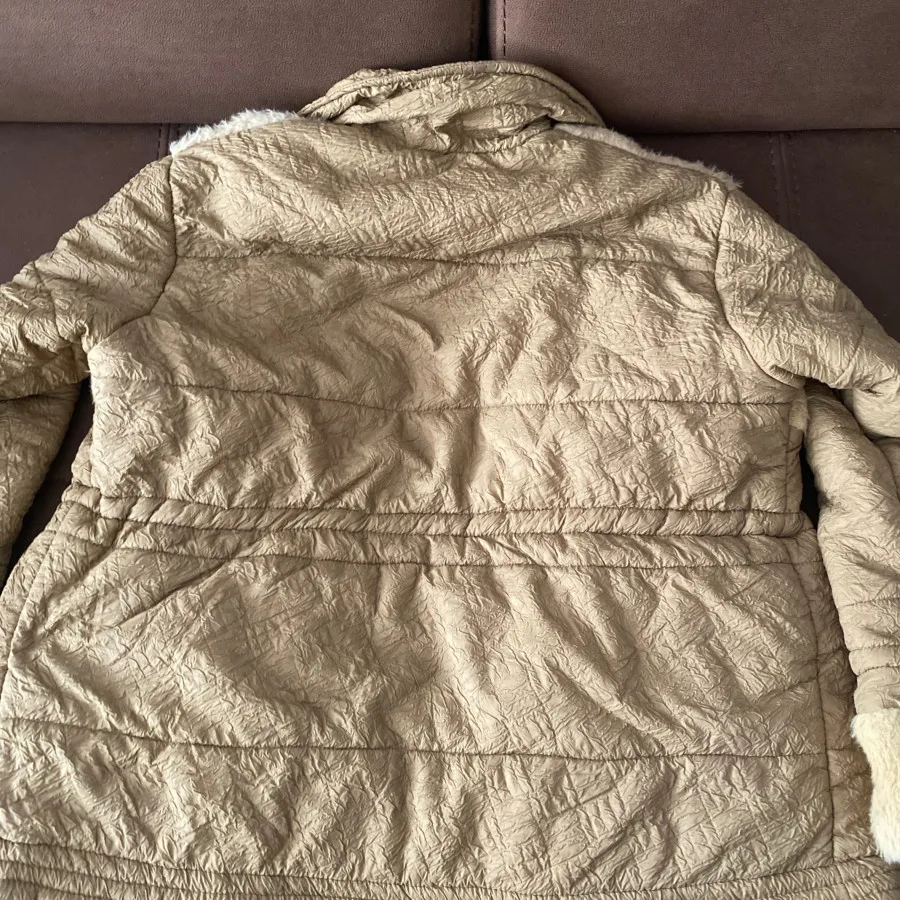 کاپشن خز دار قهوه ای