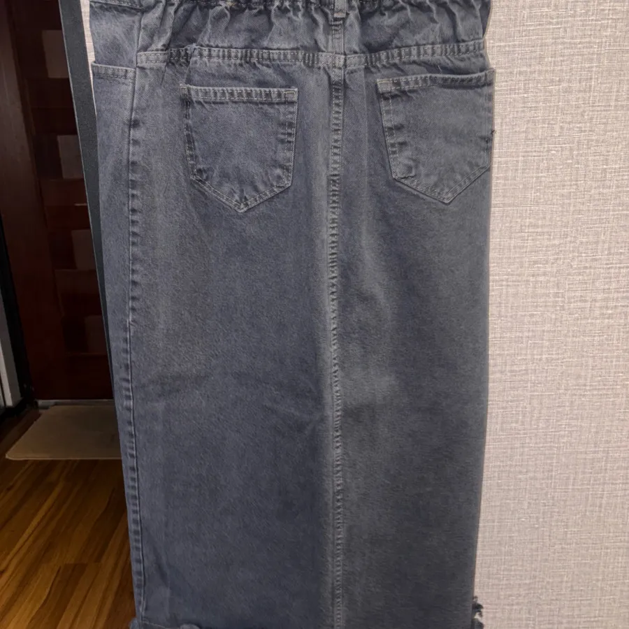 دامن جین ذغالی