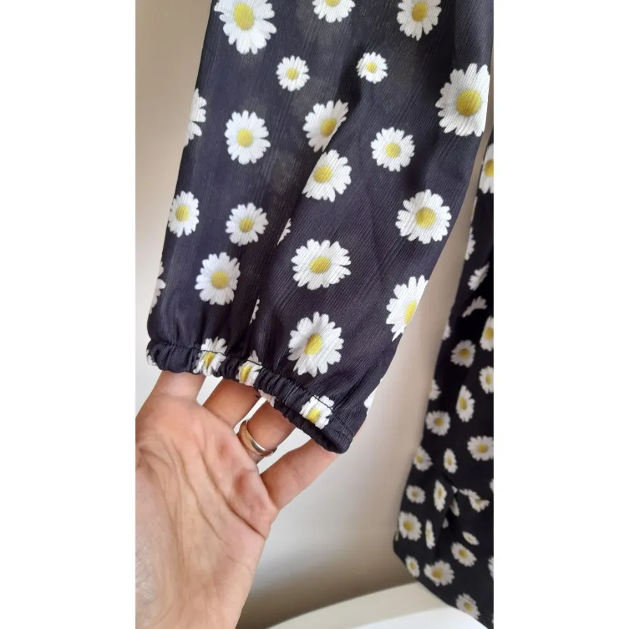 شومیز مشکی بابونه