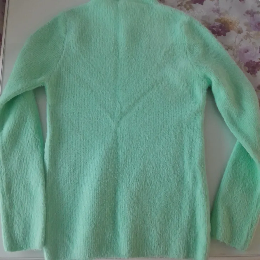 بافت سبز نعنایی موهر گرم