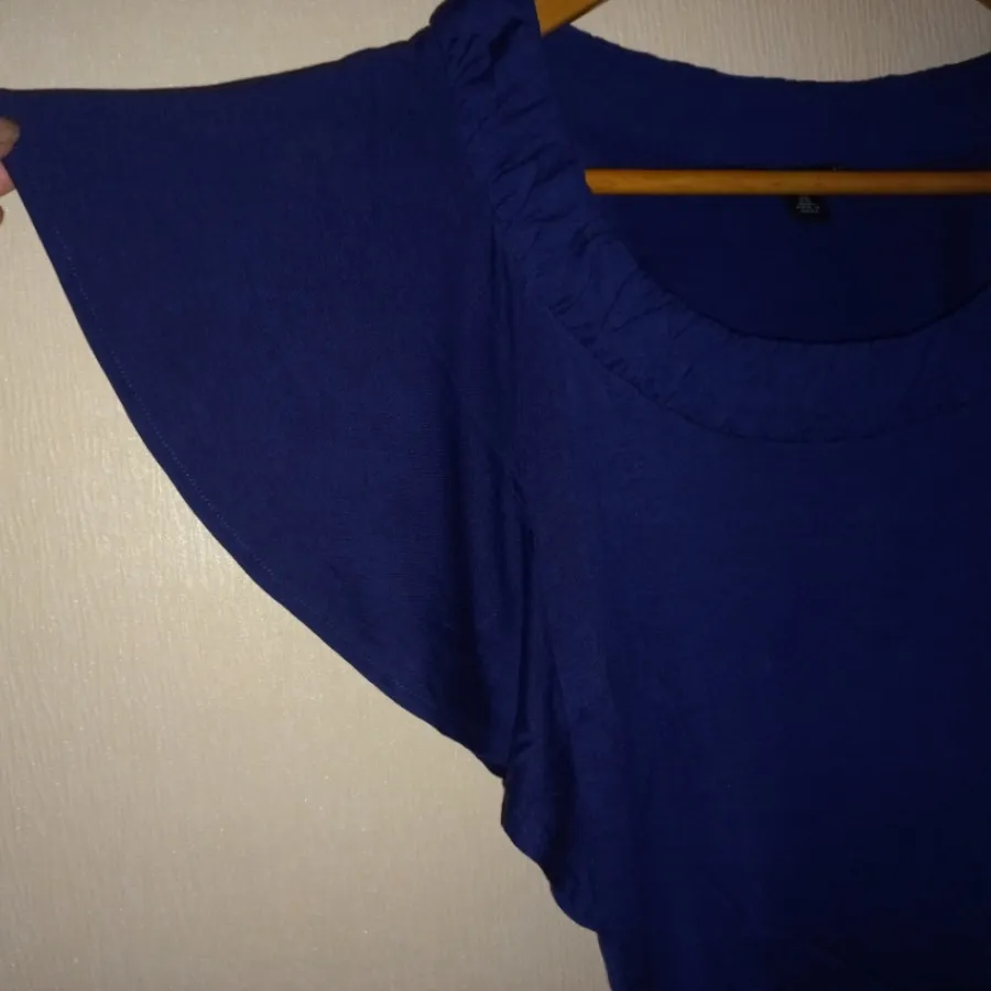 بلوز آستین کلوش کاربنی