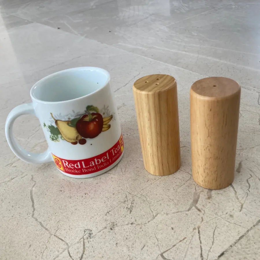 نمکدان فلفلدان خارجی چوبی