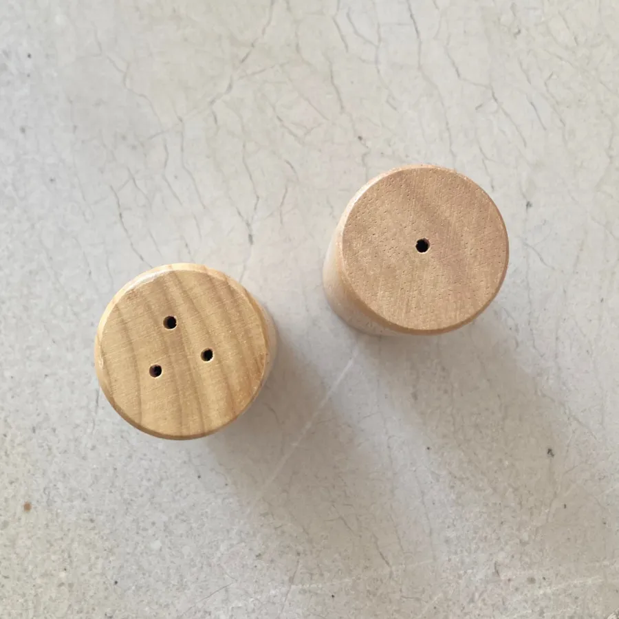 نمکدان فلفلدان خارجی چوبی