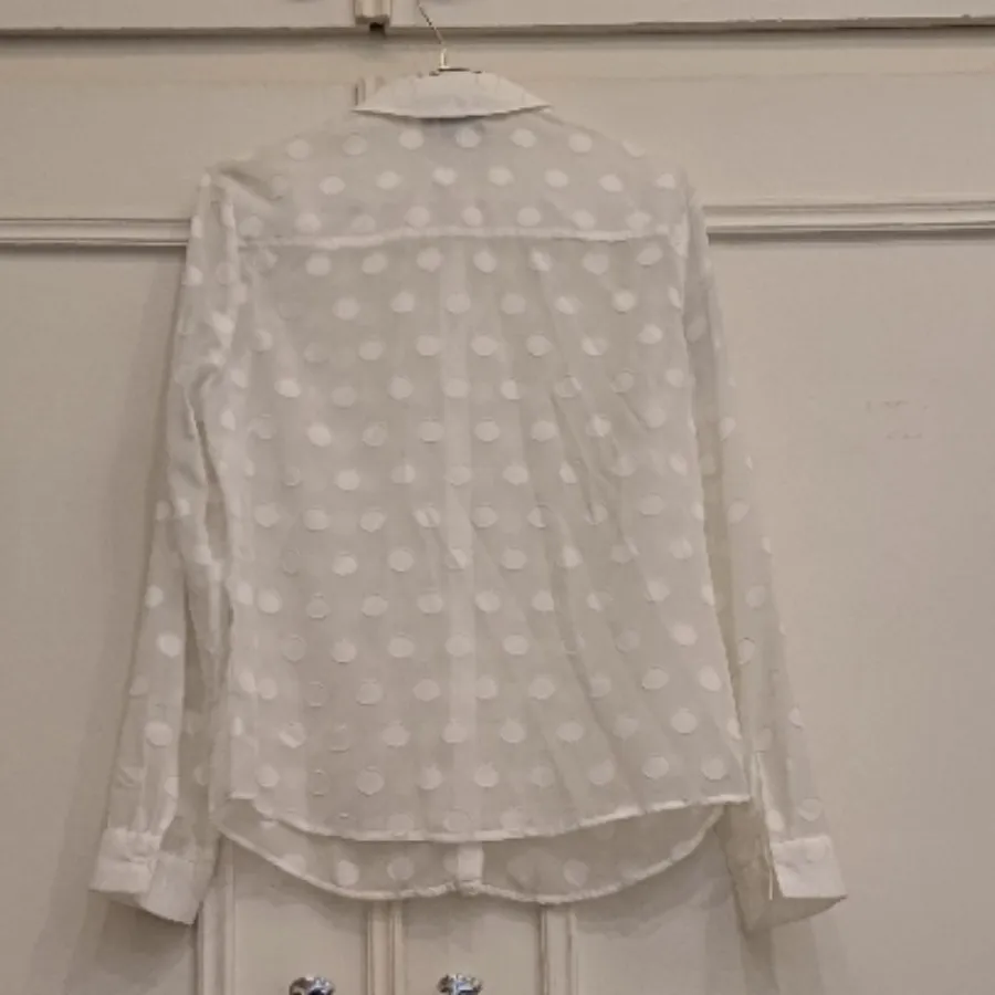 شومیز حریر خالدار