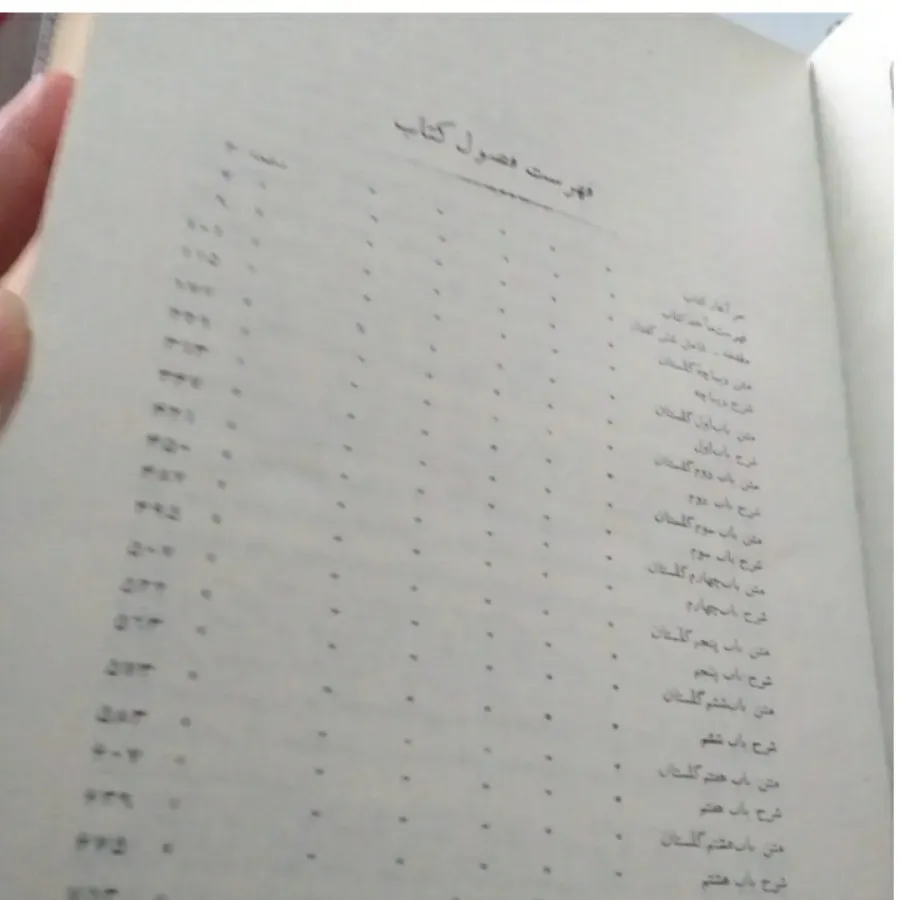 کتاب شرح گلستان