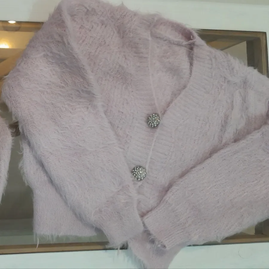 ست ژاکت بافت کراپ و تاپ