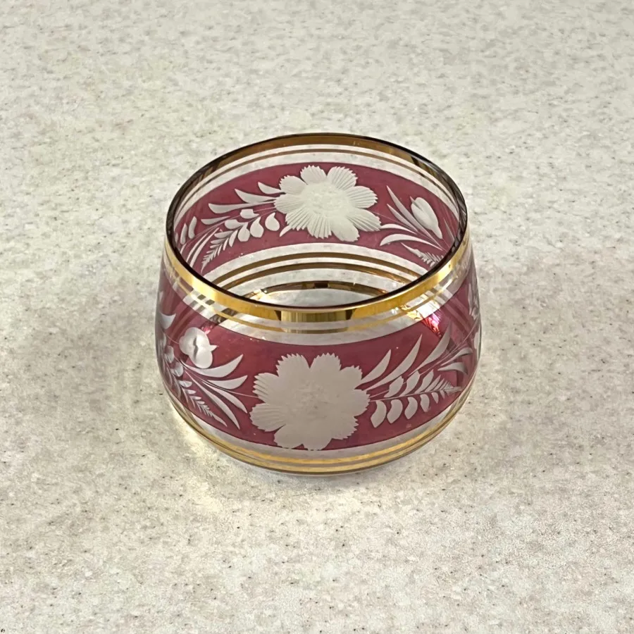 ظرف شیر وشکر بوهمیا قدیمی