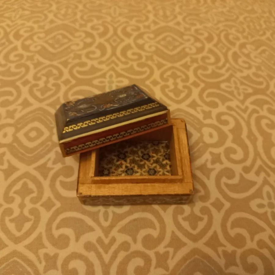 جعبه جواهر خاتم کاری