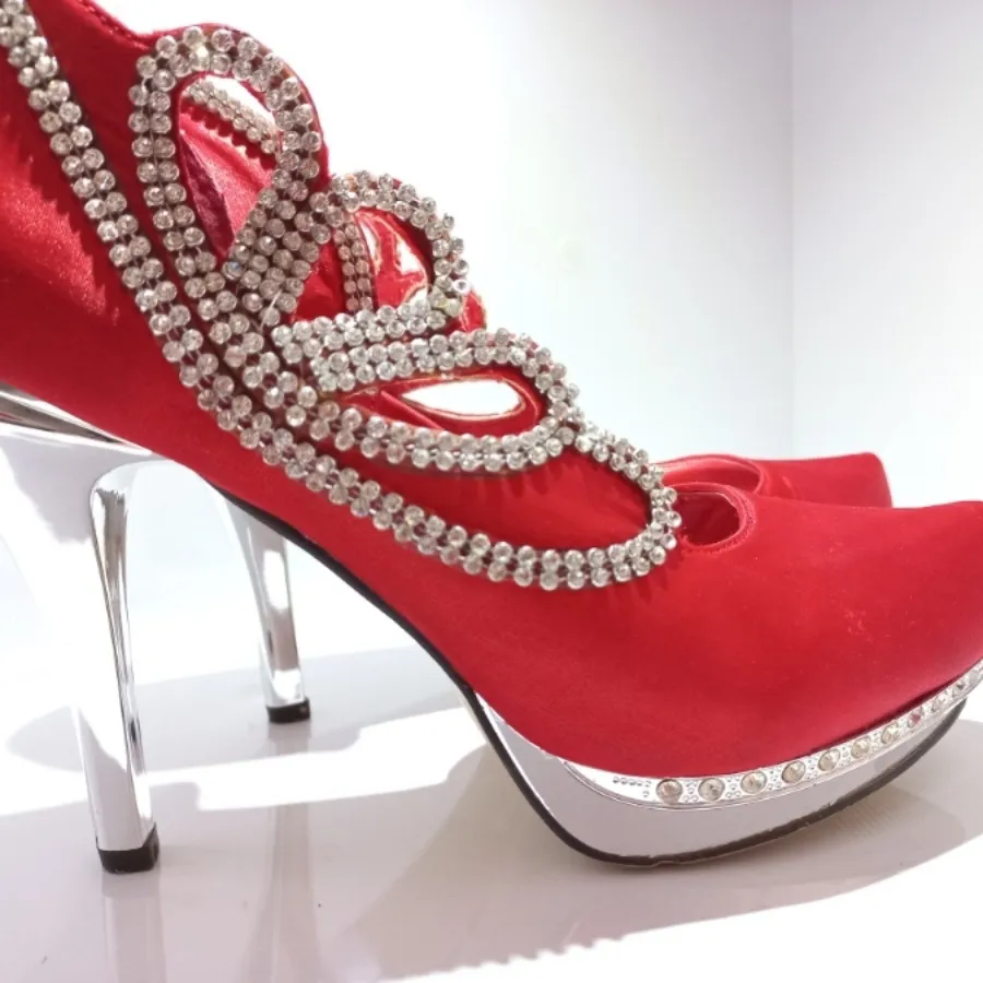 کفش مجلسی قرمز البالویی