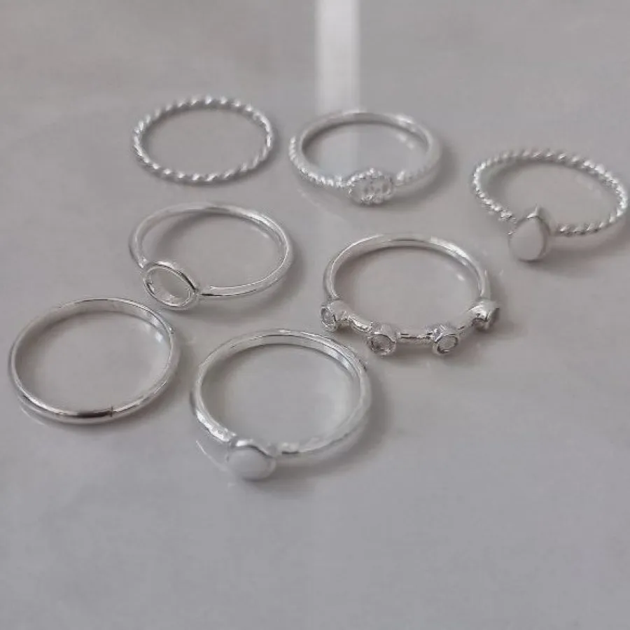 7 عدد انگشتر با هم