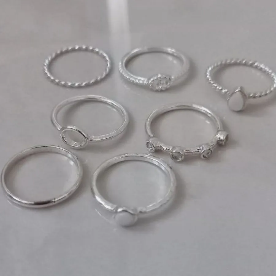 7 عدد انگشتر با هم