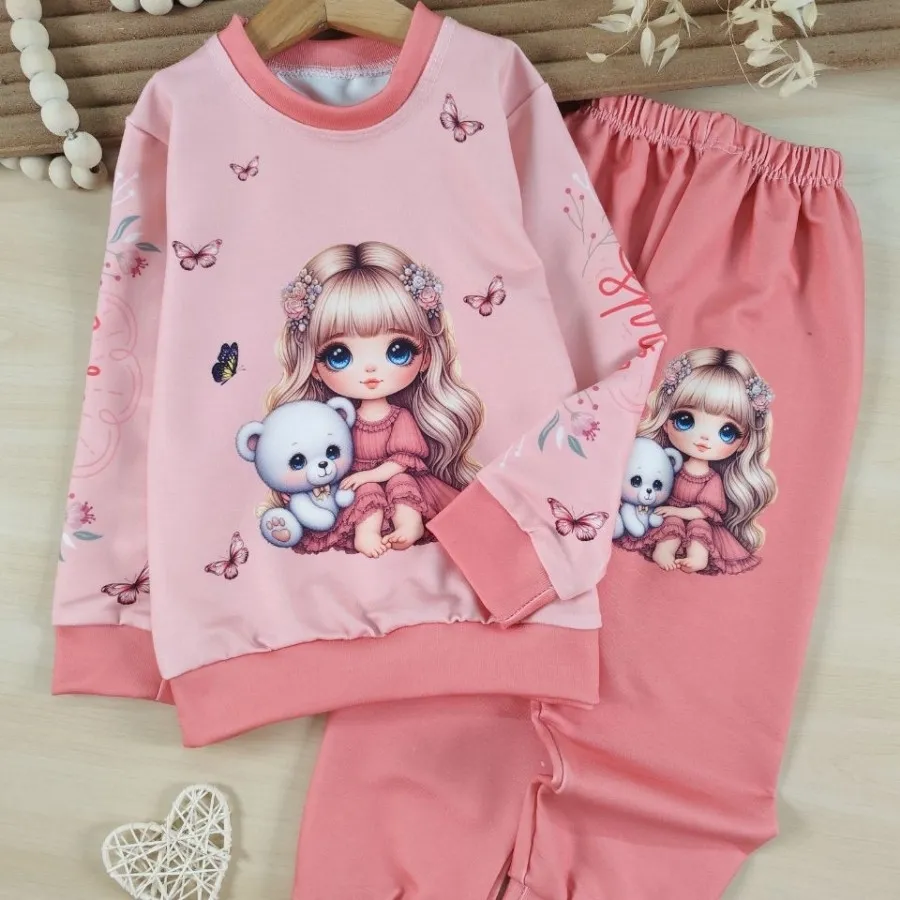 بلوز و شلوار پروانه و خرس