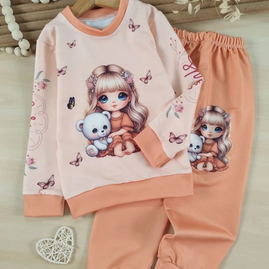 بلوز و شلوار پروانه و خرس