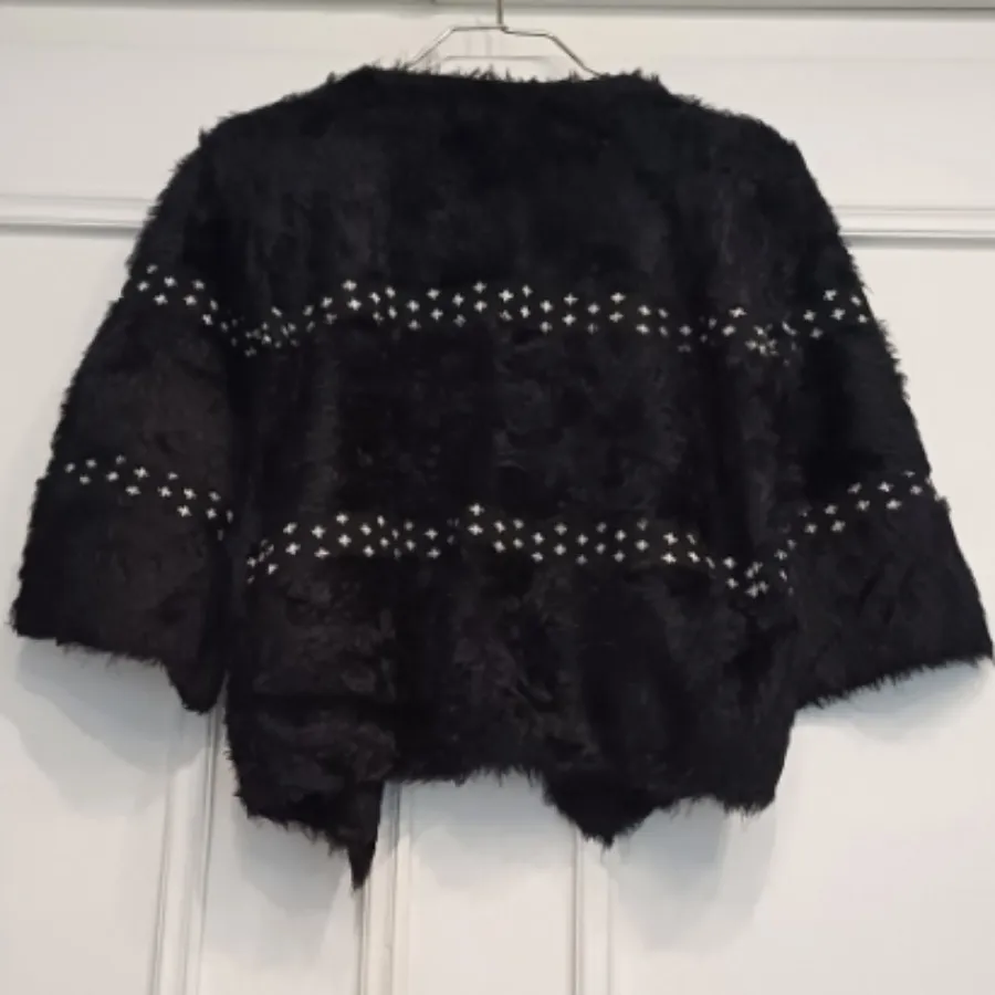 ژاکت بافت کراپ