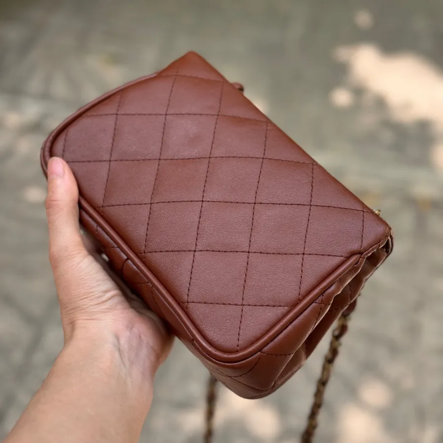 کیف چرم قهوهای