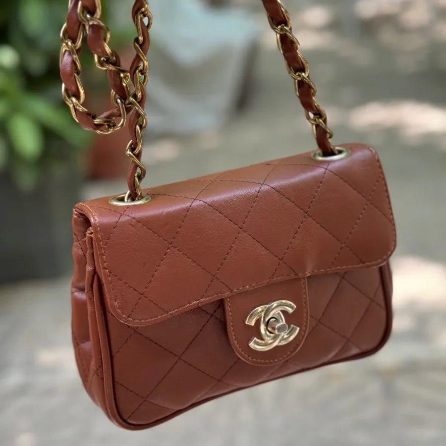 کیف چرم قهوهای