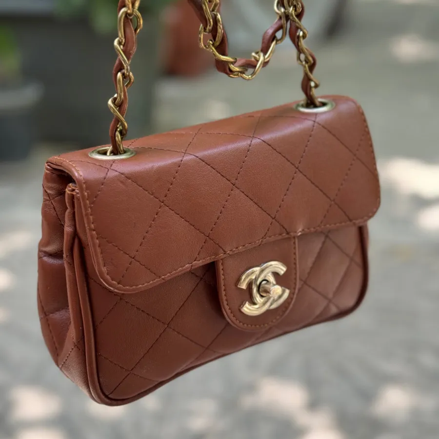 کیف چرم قهوهای