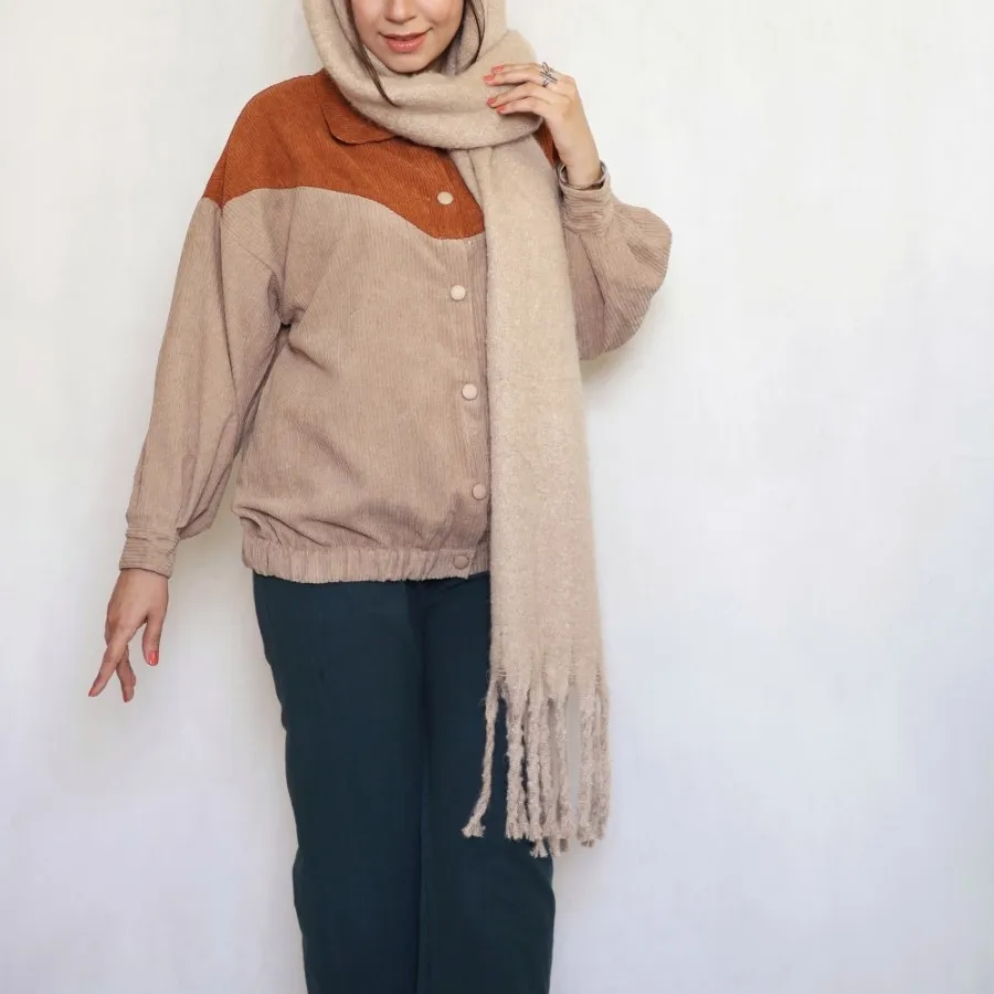 بامبر جکت مخمل کبریتی