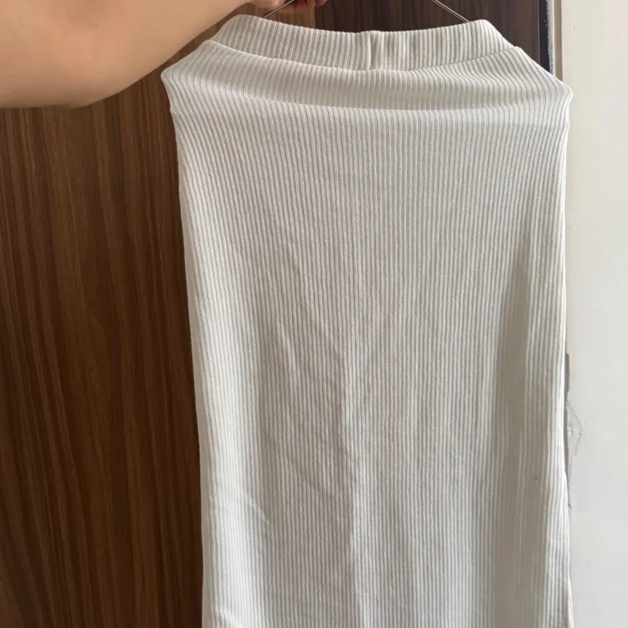 دامن سفید بافت کشی  LTB