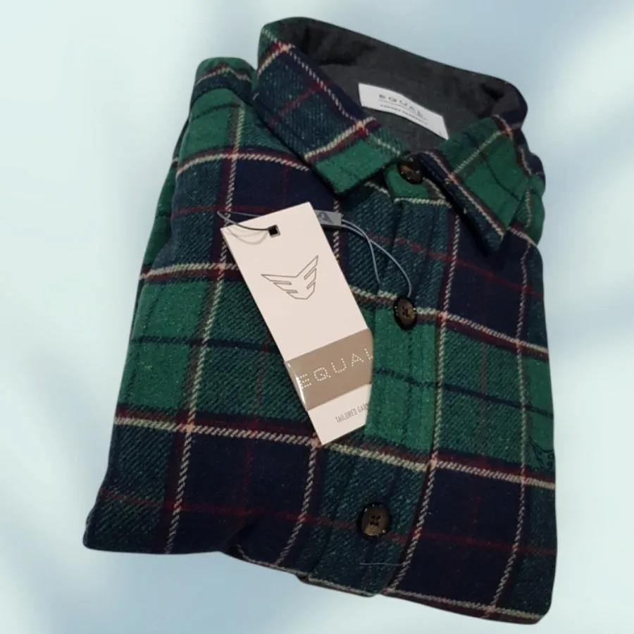 پیراهن پشمی چهارخانه