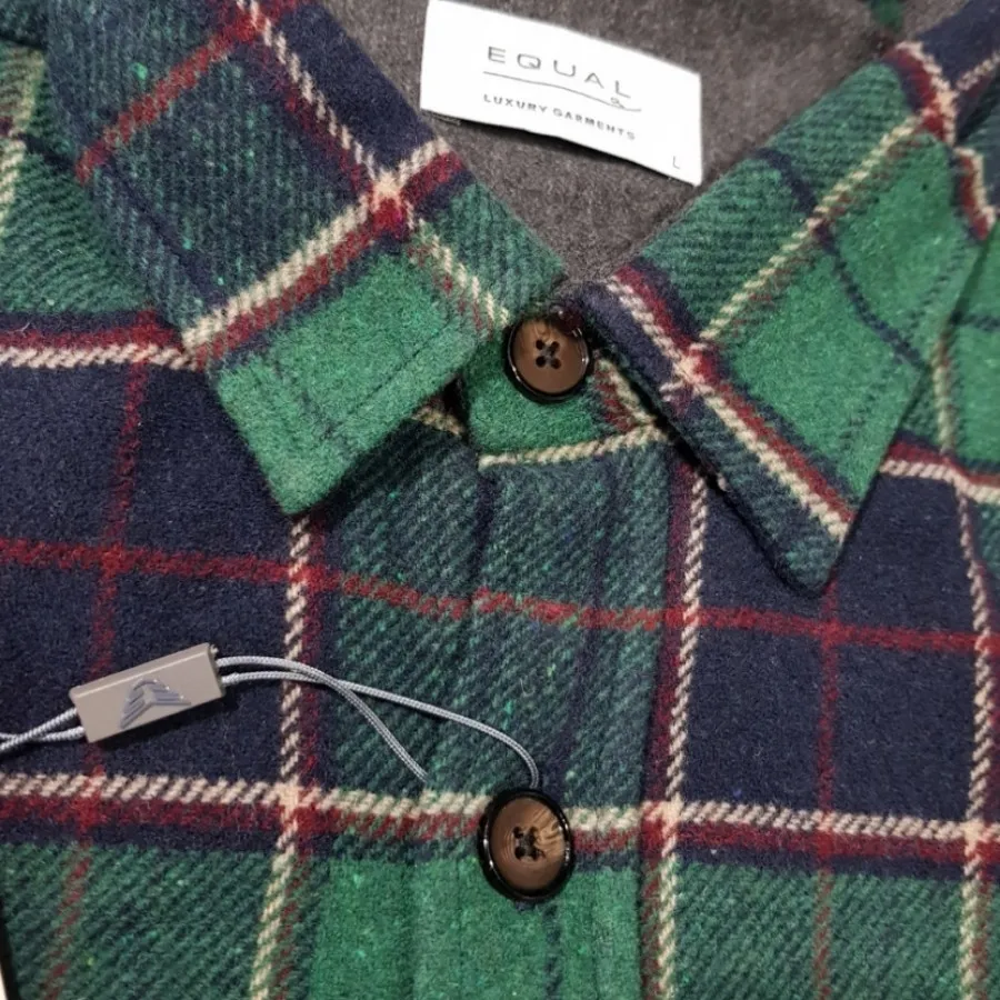 پیراهن پشمی چهارخانه