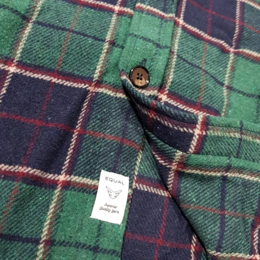 پیراهن پشمی چهارخانه