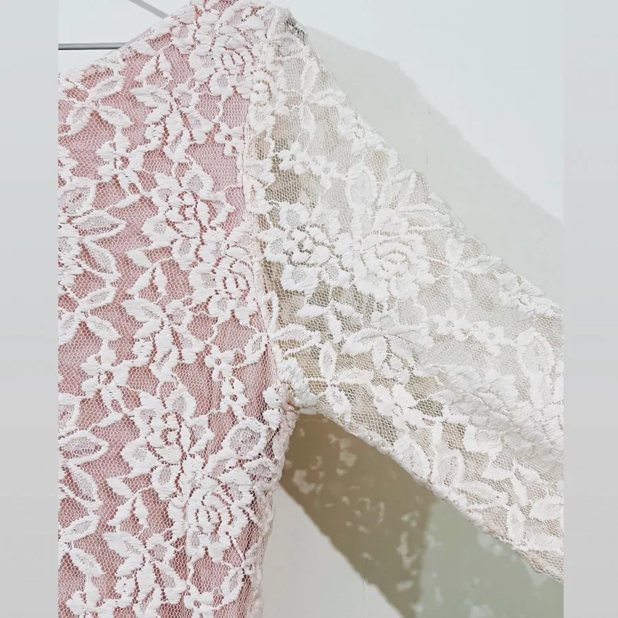 پیراهن گیپور صورتی Alcott