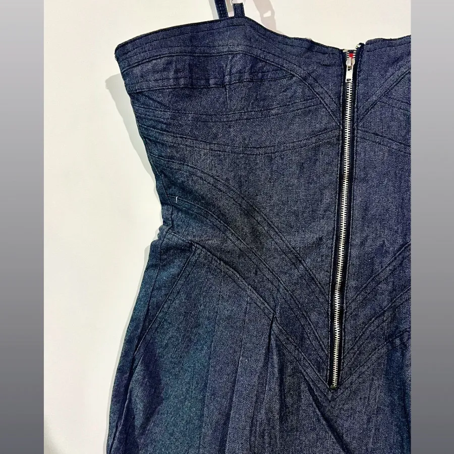 پیراهن دکلته زیپ دار