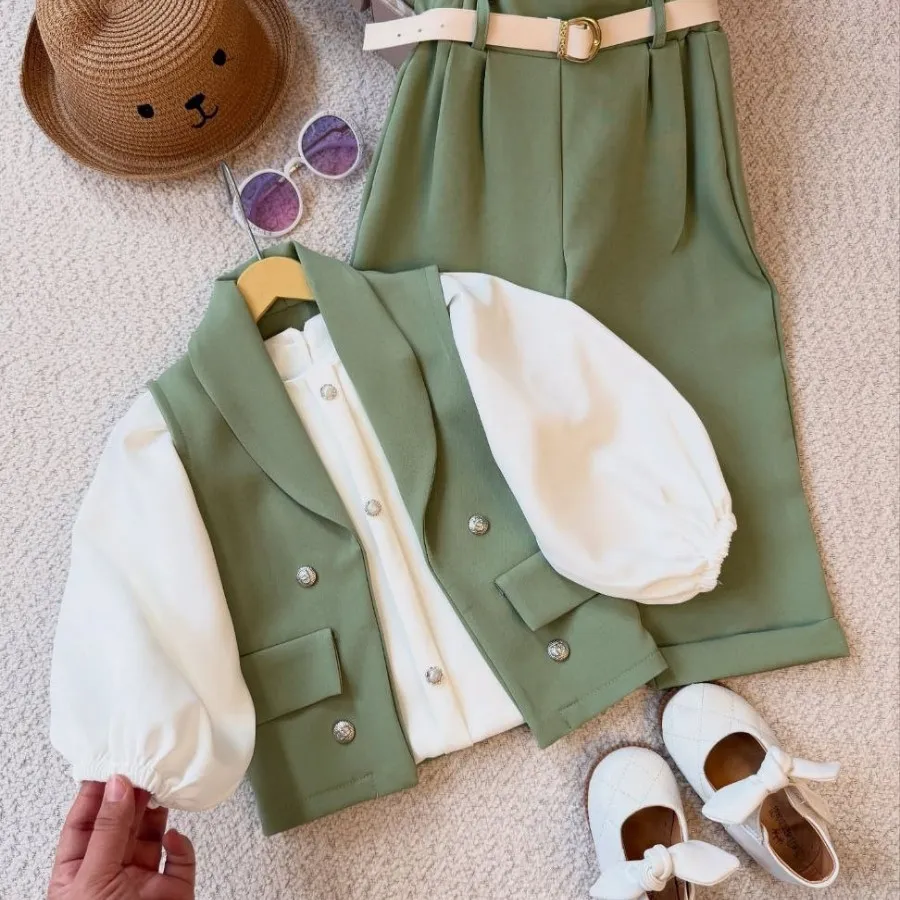 شومیز شلوار جلیقه 4 تیکه