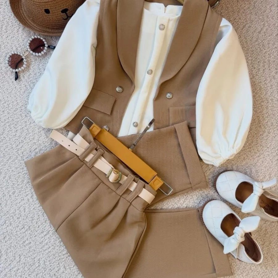 شومیز شلوار جلیقه 4 تیکه