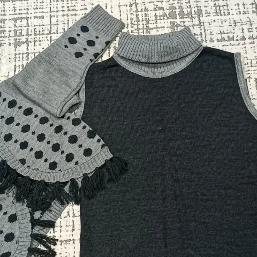 بافت یقه اسکی رویه دار