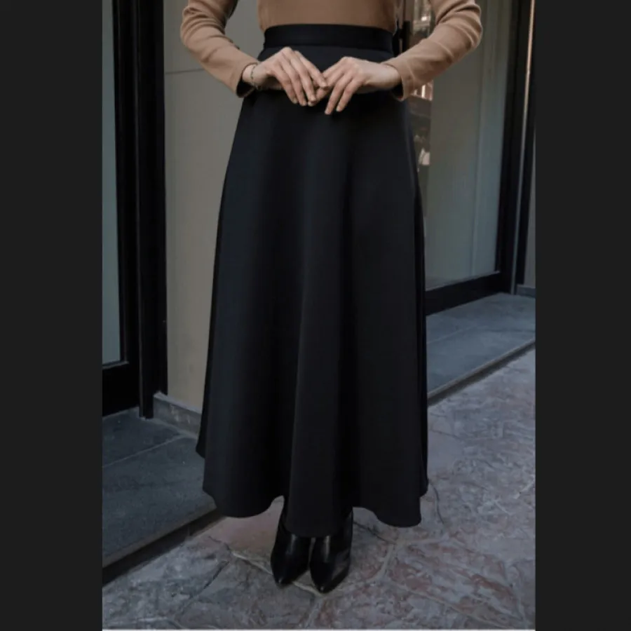 دامن آستردار بلند فاستونی