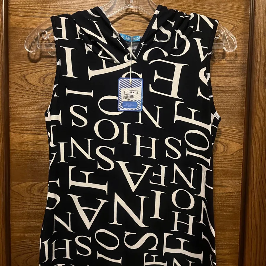 پیراهن نخی خارجی کلاهدار