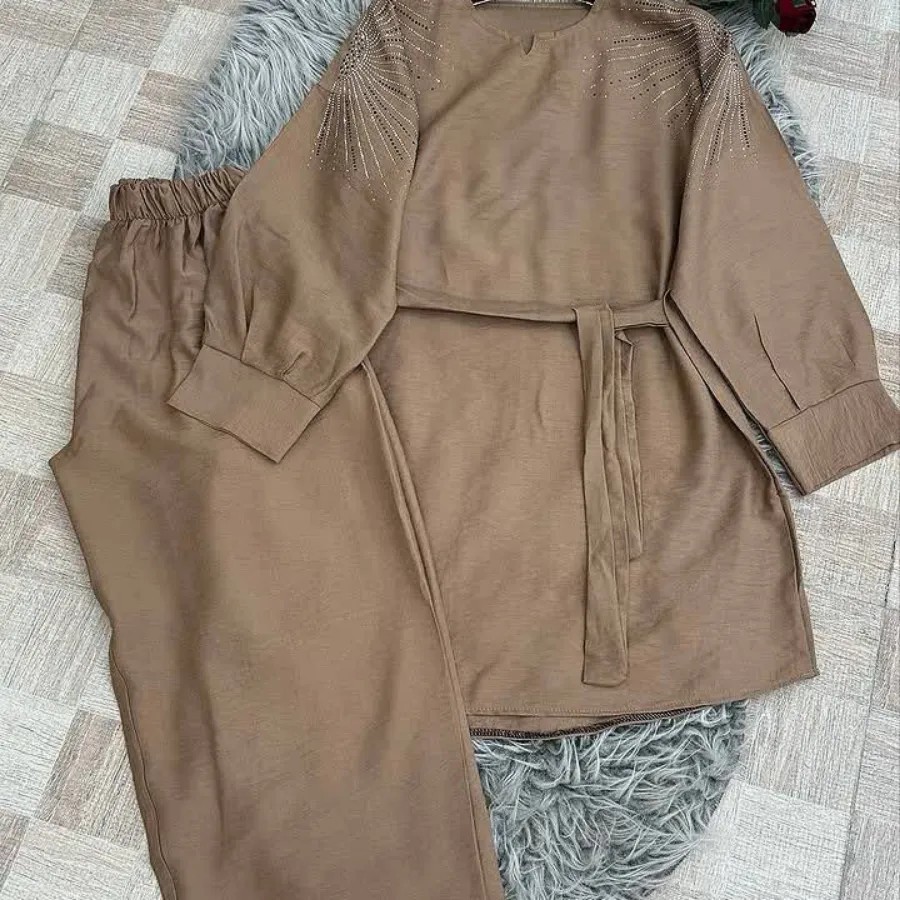 ست تونیک شلوار طاووس