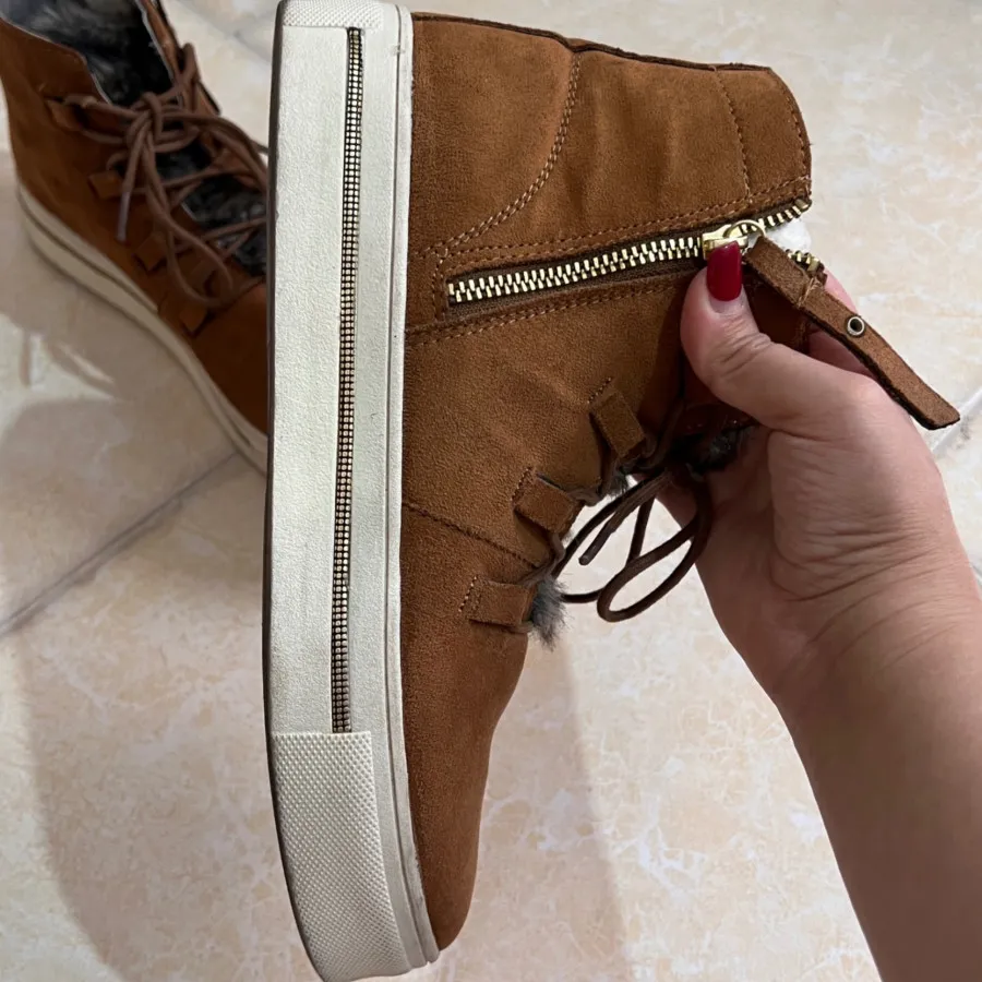 نیم بوت جیر قهوه ای عسلی