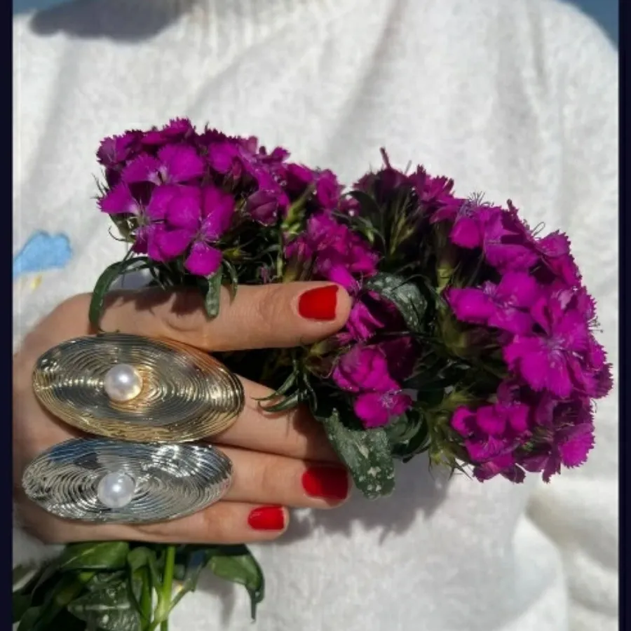 انگشتر برنج زیبای ورشو