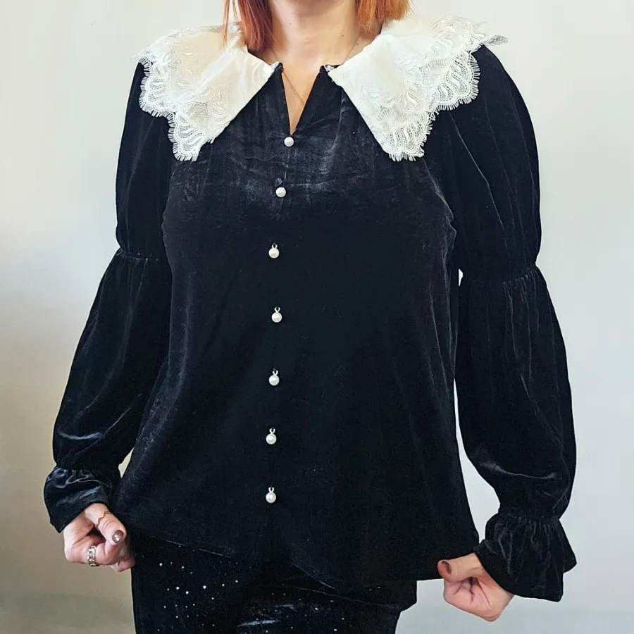 شومیز مخمل وارداتی