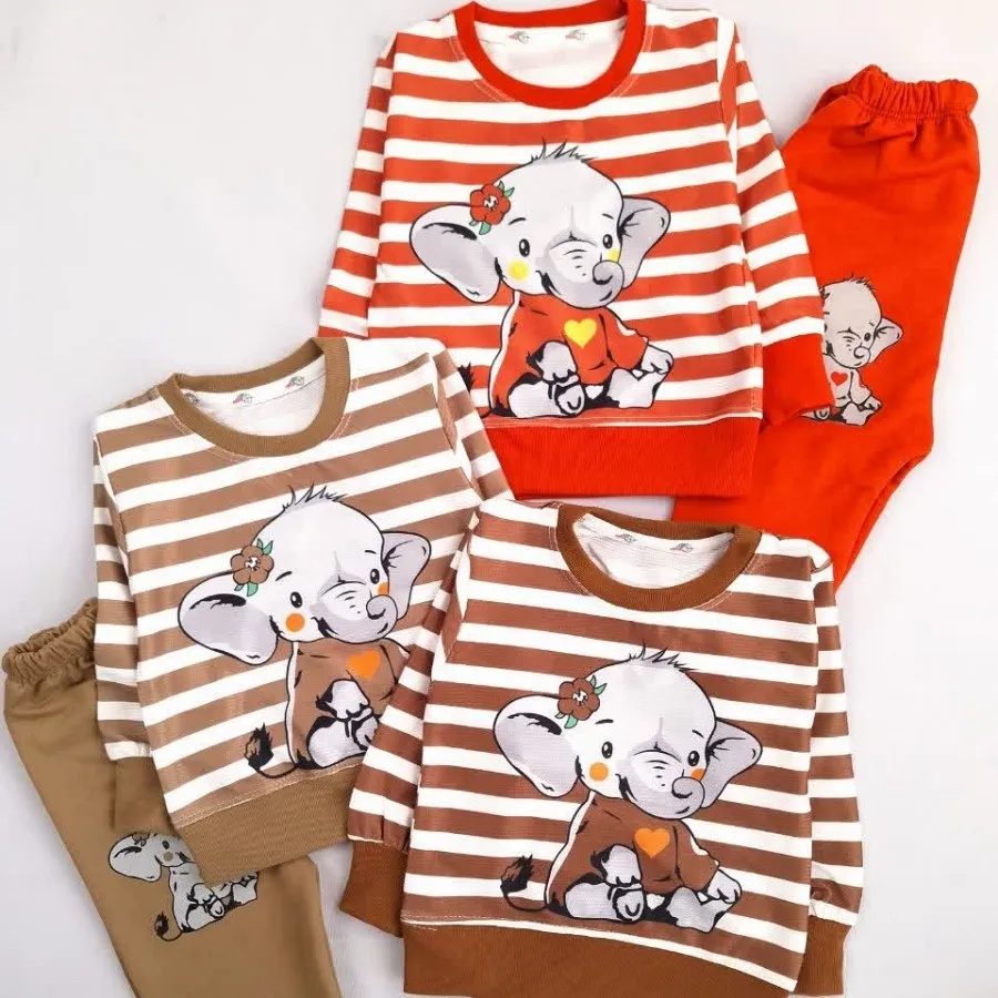 بلوز و شلوار راه راه فیل